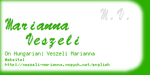 marianna veszeli business card